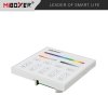 MiBoxet T4 - Panelový ovládač pre RGB+CCTW LED, 230VAC, RF 2,4GHz, 4 zóny