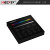MiBoxer B3-B Panelový ovládač čierny pre RGB a RGBW LED pásy, batériový, magnetický