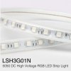 LSH3G01N Vysokonapäťový flexibílny LED pás 220VDC, IP65, 4W/m, 60led/m, RGB
