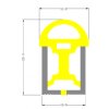SJ-LN1525 vertikálne/horizontálne ohybný silikónový profil pre LED 