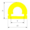 SJ-LN1313 horizontálne ohybný, 180° vyžarovanie, silikónový profil pre LED 