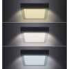 Solight WD175-B LED mini panel CCT, prisazený, 24W, 1800lm, 3000K, 4000K, 6000K, štvorcový, čierny