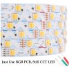 SSL-SMD5050 Flexibílny S-Shape CIK CAK LED pás 12V, IP20, 12W/m, 48led/m, CCT