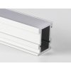 SJ-ALP2621 Hliníkový podlahový profil pre LED, Strieborná, Mliečny, 1m