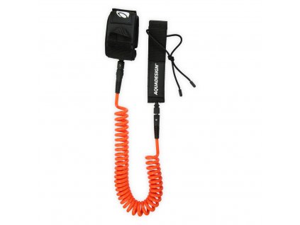 Leash na SUP Aquadesign Coil Leash (Farba Oranžová)