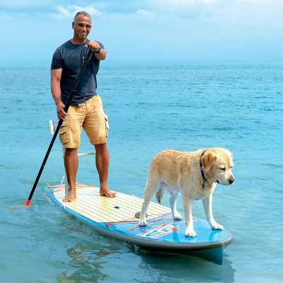 MŮŽE PES NA PADDLEBOARD?