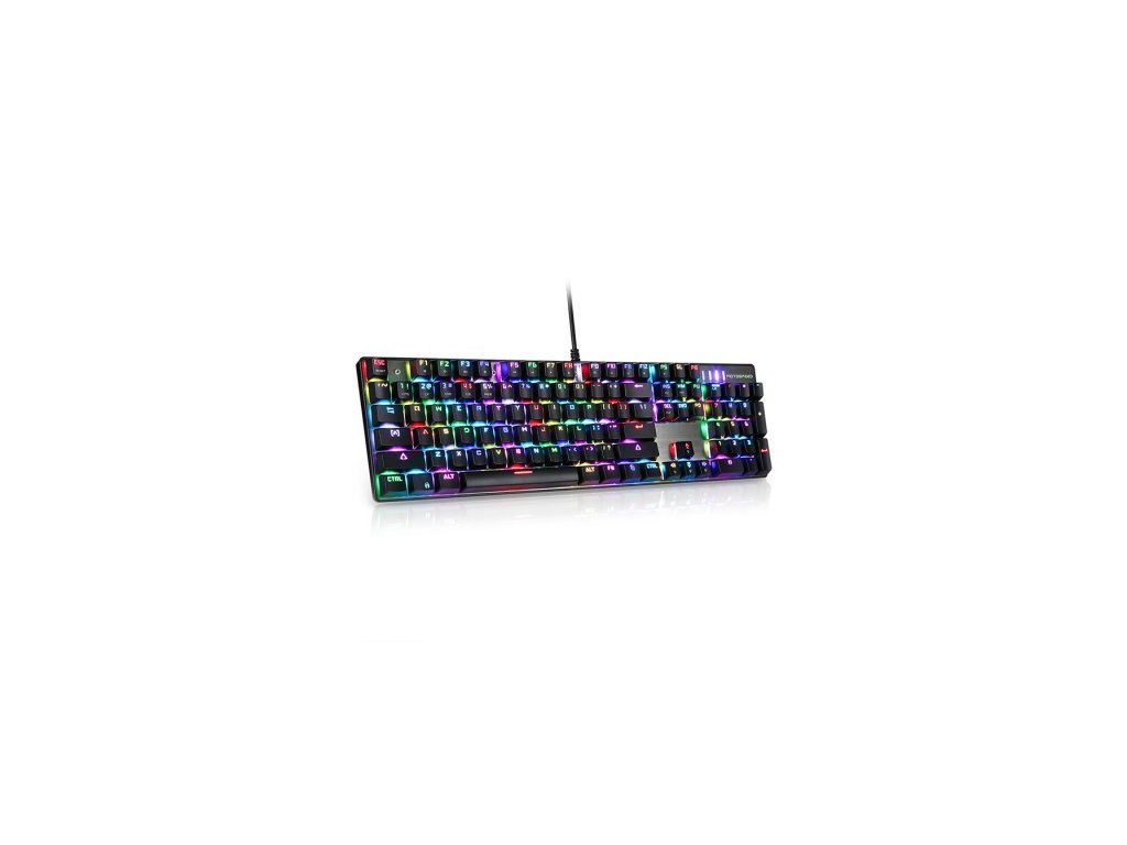 Mechanická herní klávesnice s RGB podsvícením Motospeed CK104, US layout
