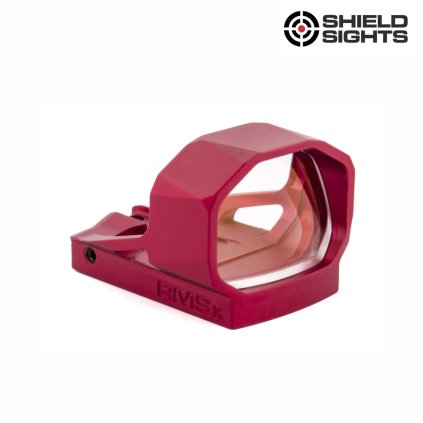 Kolimátor Shield Reflex Mini Sight XL (RMSX) GLASS edition 4MOA Dot (3.25MOA) BORDEAUX RED