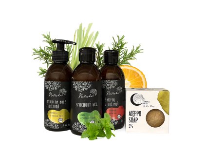 1018 1 natasha prirodni koupelnovy set z kastanu a aleppo mydlo