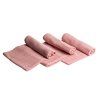 organic muslin nappies half rolled pink