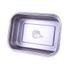 Metal lunch box silicone lid