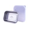 Metal lunch box silicone lid 2