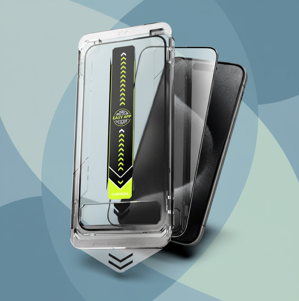 Ochranné sklo na iPhone s aplikátorom