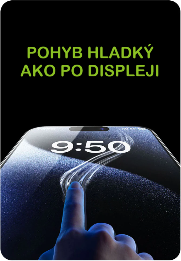 Hladký a bezodtlačkový povrch