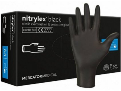 nitrilove rukavice nitrylex black