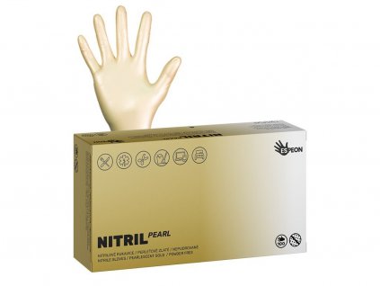nitrilove rukavice perletove zlate