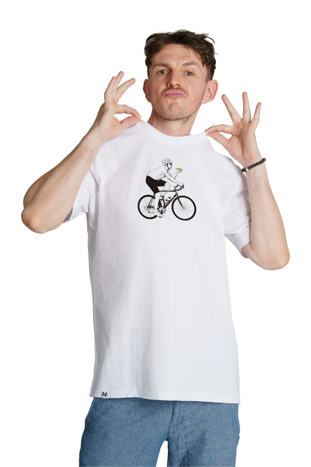 cyklista bílá
