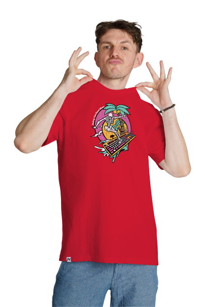 serfař na klavesnici červená