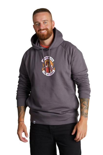 camping and beer šedá