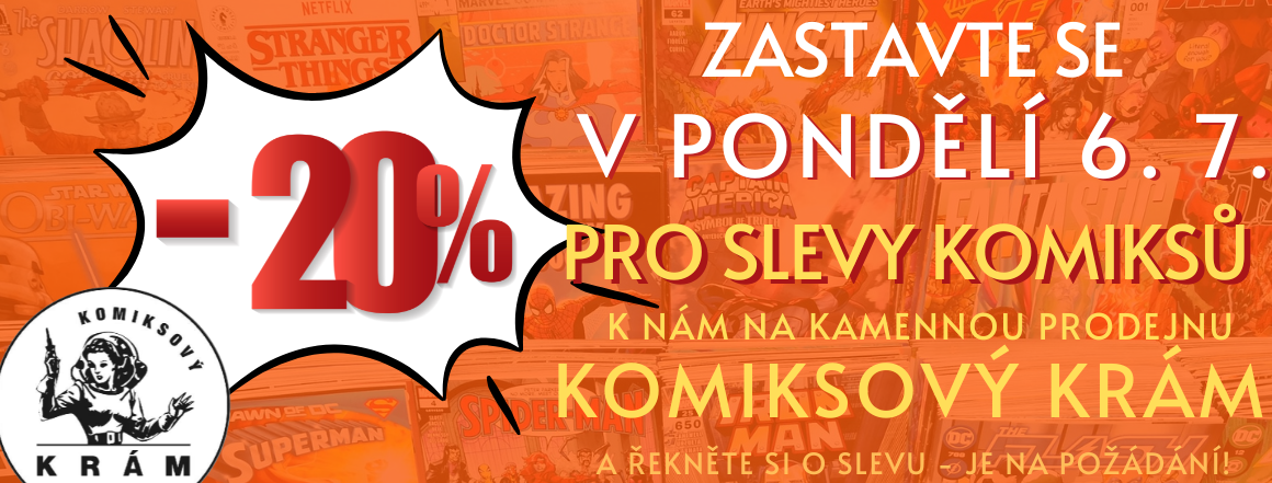 20% SLEVY v comics shopu KOMIKSOVÝ KRÁM!