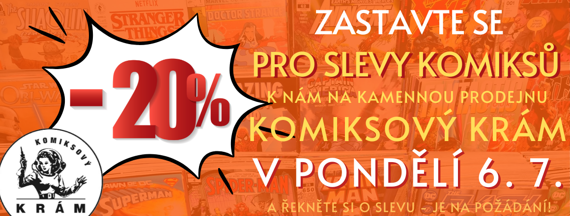 20% SLEVY v comics shopu KOMIKSOVÝ KRÁM!