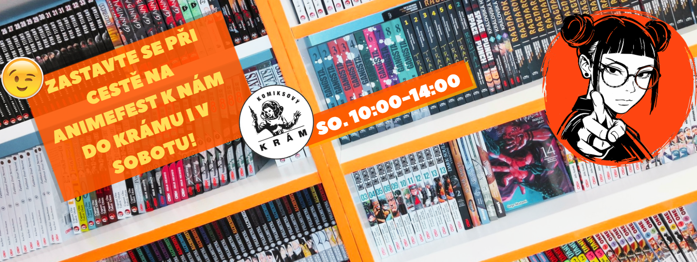 KOMIKSOVÝ KRÁM i na ANIMEFEST v SOBOTU!