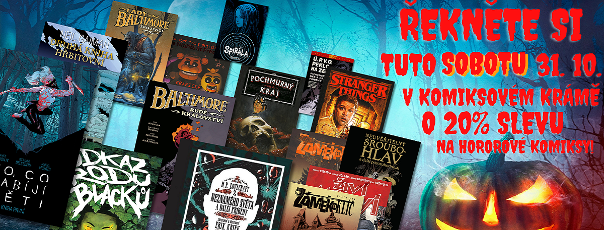 Halloweenská AKCE - SLEVY na hororové komiksy v COMICS SHOP: Komiksový krám!