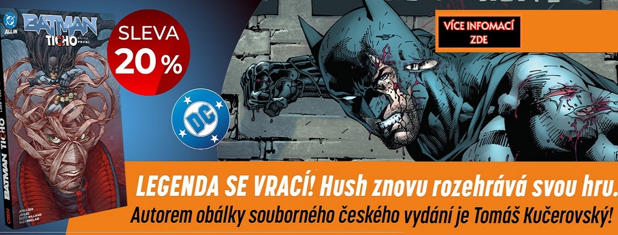 Druhý 'BATMAN: Ticho' - u nás v COMICS SHOP: Komiksový Krám a na NERDI.cz s 20% SLEVOU