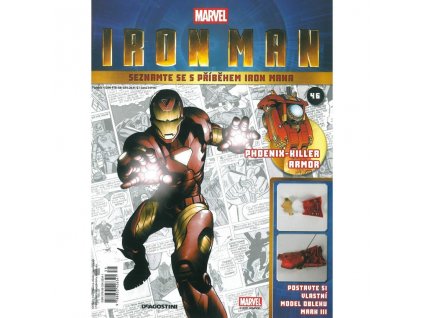 Figurka - stavebnice: IRON MAN #046 (časopis s přílohou)