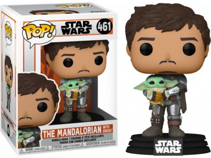 Figurka POP: Mandalorian - Mandalorian with Grogu