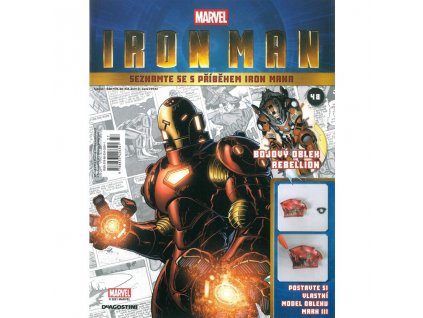 Figurka - stavebnice: IRON MAN #048 (časopis s přílohou)