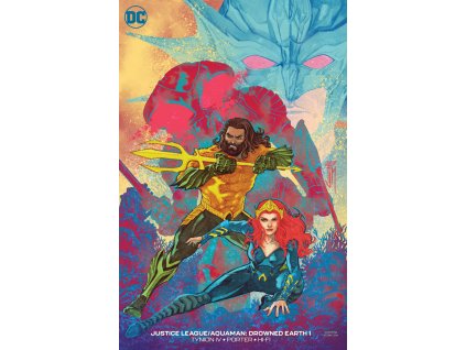 Justice League/Aquaman: DROWNED EARTH /variant cover/