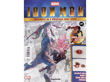 Figurka - stavebnice: IRON MAN #104 (časopis s přílohou)