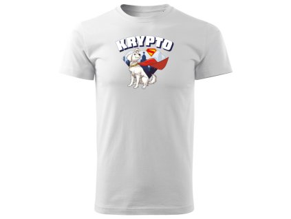 Tričko Superman 2025 Krypto bílé