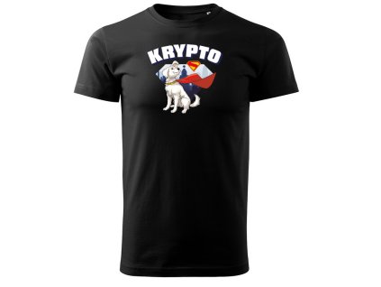 Tričko Superman 2025 Krypto černý