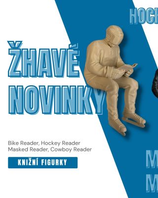 NERDYS tým má pro vás už 4 figurky do knihovny 🩷 Ke kovbojovi 🤠 a motokáři 🏍️ se připojuje hokejista 🏒 a maskovaný muž z...