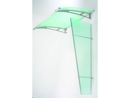Boční stěna Lightline XL z matného zeleného akrylového skla