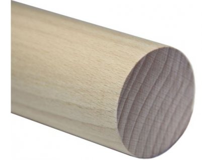 Madlo dřevěné - buk (surové) Ø42mm, 2000mm