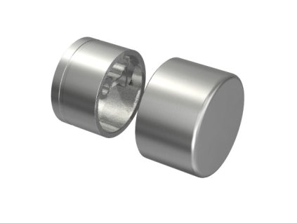 Nerezová koncovka dřevěného madla, Ø42,0 mm AISI 304 brus