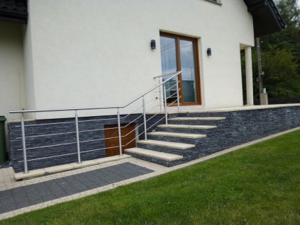 Nerezové zábradlí - set (délka:6000 x výška:1000mm)