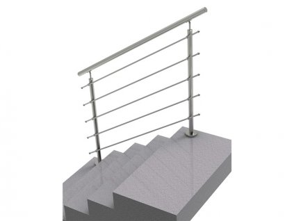 Nerezové zábradlí na schody - set (délka:1500 x výška:1000mm)