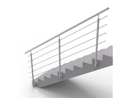 Nerezové zábradlí na schody - set (délka:3000 x výška:1000mm)