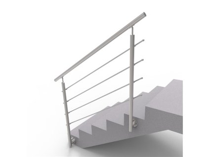 Nerezové zábradlí na schody - set (délka:1500 x výška:900mm)
