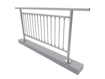 Nerezové zábradlí - set (délka:2000 x výška:1000mm) - modul základní