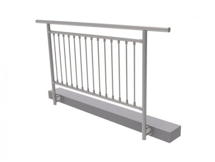 Nerezové zábradlí - set (délka:2000 x výška:1000mm) - základní modul
