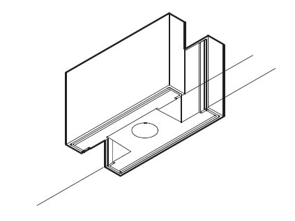 Západka k zámku (14700) pro skleněné dveře typ 15514