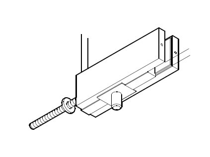 Vrchní držák pantu pro skleněné dveře typ 53005