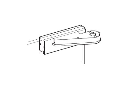 Vrchní pant pravý s odsazenou osou otáčení pro skleněné dveře typ 52302