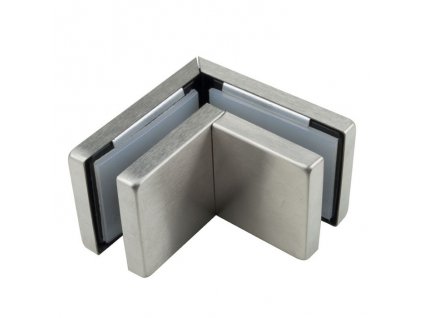 Rohový držák dvou skel pro skleněné dveře typ 56300