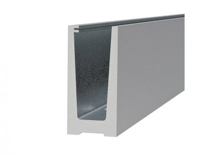 Podlahový držák skleněného zábralí sklo od 21,52 do 25,52 mm, materiál: hliník, 3kN